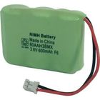 Pilas de batería respetuosas del medio ambiente 3.6V del nimh de 600mAh AAA para el regulador del juego