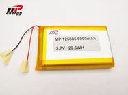 Batería recargable 3,7 V 8000mAh 125685 del polímero de la ión de litio del perseguidor de GPS