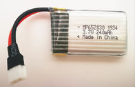 Juegue la vida útil larga ligera de la batería 652030 240mAh 3.7V del polímero de litio del abejón con la UL de los CB del kc