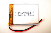 Batería recargable 3,7 V 353040 370mah del polímero de la ión de litio del dispositivo eléctrico con la UL de los CB del kc