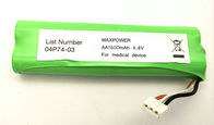 Descarga de la batería 3C de NIMH AA1600mAh 4.8V para el aparato médico con la certificación de la UL IEC/EN61951