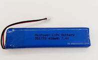 351770 batería del polímero de litio de MSDS UN38.3 400mAh 7.4V