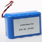 batería de litio de encargo 8S1P de la batería 32700 de 25.6V 6Ah LiFePO4