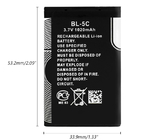 Teléfono móvil de Ion Rechargeable Batteries For Nokia del litio de BL5C