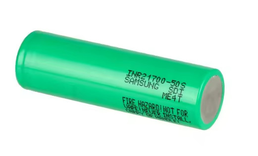Batería de litio de grado A 21700 de alta descarga 21700 3.6V 5000mAh INR21700-50S Descarga máxima 45A