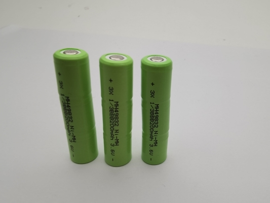 UL 3.6V 200mAh NIMH Baterías recargables 1/3BBB paquete de baterías NIMH personalizado listo para usar