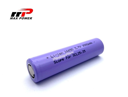 Li16650C 3.7 V 2000mah Batería recargable de iones de litio Celda OEM servicio CE UL CB