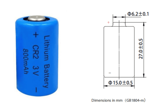 Batería de litio Mno2 CR2 CR15270 Duradera CR2 3.0V 800mAh 3.0v 800mAh 900mAh