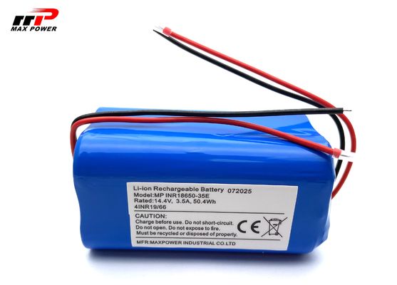 Paquete de batería de iones de litio de 14,4 V 18650 3500 mAh para robot de limpieza y aspiradora