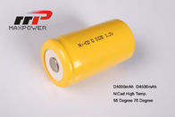 Batería NiCad D4000mAh 4.8V del alumbrado de seguridad CE de 70 grados