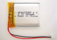 Batería ultra fina 602530 400mah 3.7V del polímero de litio con la certificación de la UL de los CB kc