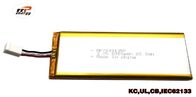 Batería 6000mah 3.7V 7249135P del polímero de Li del aparato médico con la aprobación de la UL de los CB del kc