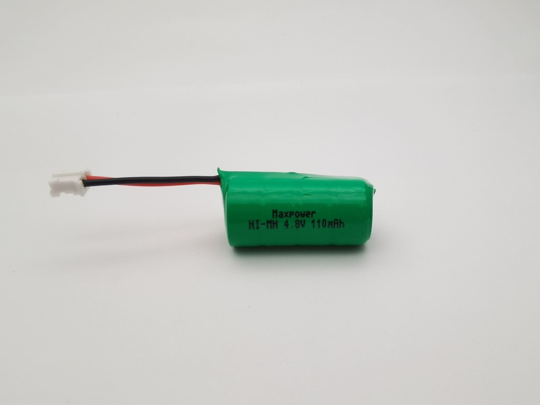 Paquete de baterías de botón Ni-MH recargables de 110 mAh y 4,8 V, batería de botón NiMH de 4,8 V y 110 mAh