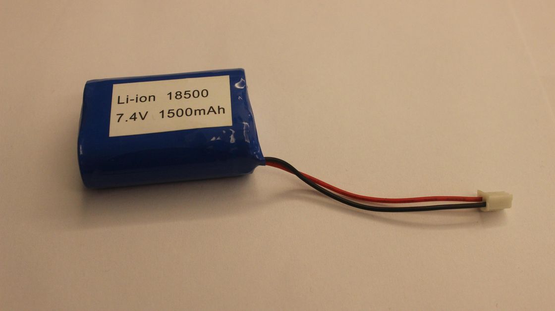 LED que enciende el CE de la UL de 18500 de 1500mAh 7.4V baterías recargables de la ión de litio