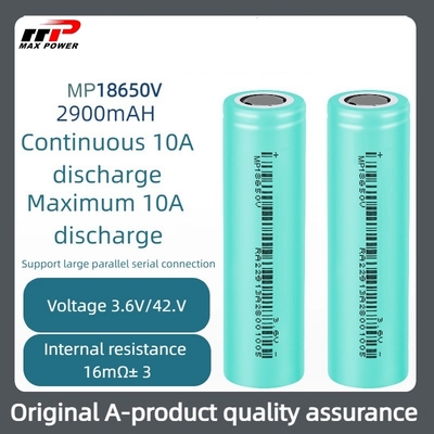 Batería de iones de litio 18650V 2900mAh de 3,7 V -40°C a 85°C para temperaturas amplias
