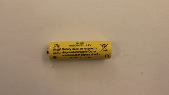 Batería recargable de la antorcha de la batería de linterna recargable del AA 1.2V 900mAh NiCD