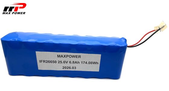 Paquete de baterías 8S2P 26650 LiFePO₄ 25.6V 6.8Ah Solución de energía de alta potencia para robots industriales
