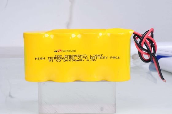 Altas baterías recargables de la carga 4000mAh 4.8V NICD para el alumbrado de seguridad