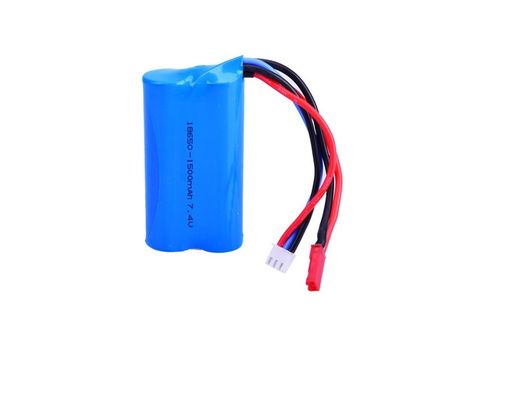 tarifa de la descarga de las baterías recargables 15C de la ión de litio 7.4V 18650 1500mAh para Aeromodel/el juguete eléctrico