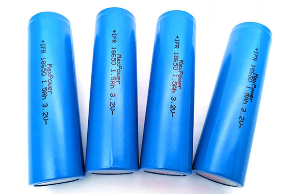 batería recargable LiFePO4 IFR18650 de 1KHz 3.2V 1500mAh para el alumbrado de seguridad con la UL de los CB del kc