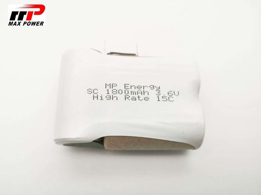 IEC MSDS de los CB de la tarifa 15C de la descarga de las pilas de batería 3.6V SC1800mAh de Nicd de las herramientas eléctricas alto
