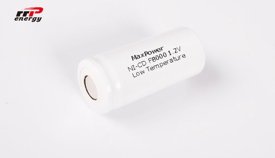 larga vida de la baja teeratura de la alta capacidad de las baterías recargables de 1.2V F8000mAh NiCd